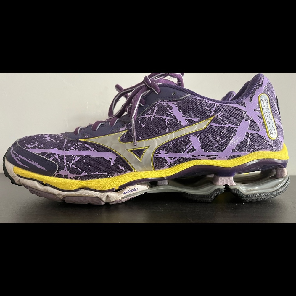 Mizuno 16 Wave Creation Purple Lace-Up Lightweight Running Shoes Women’s 8.5 US